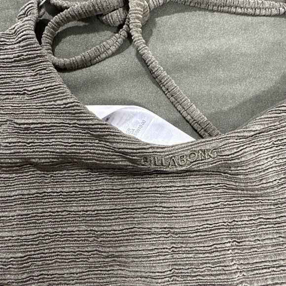 NWT $90 Billabong [ XL ] No Hurry Textured Rib One-Piece Swimsuit in Green #5666 - Picture 11 of 13